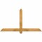 Ekena Millwork Eugene Rough Sawn Timber Gable Bracket, Western Red Cedar, 60"W x 32"H x 4"D x 4"F, 13/12 Pitch GBW060X32X0404EUG00RWR - alternate 1
